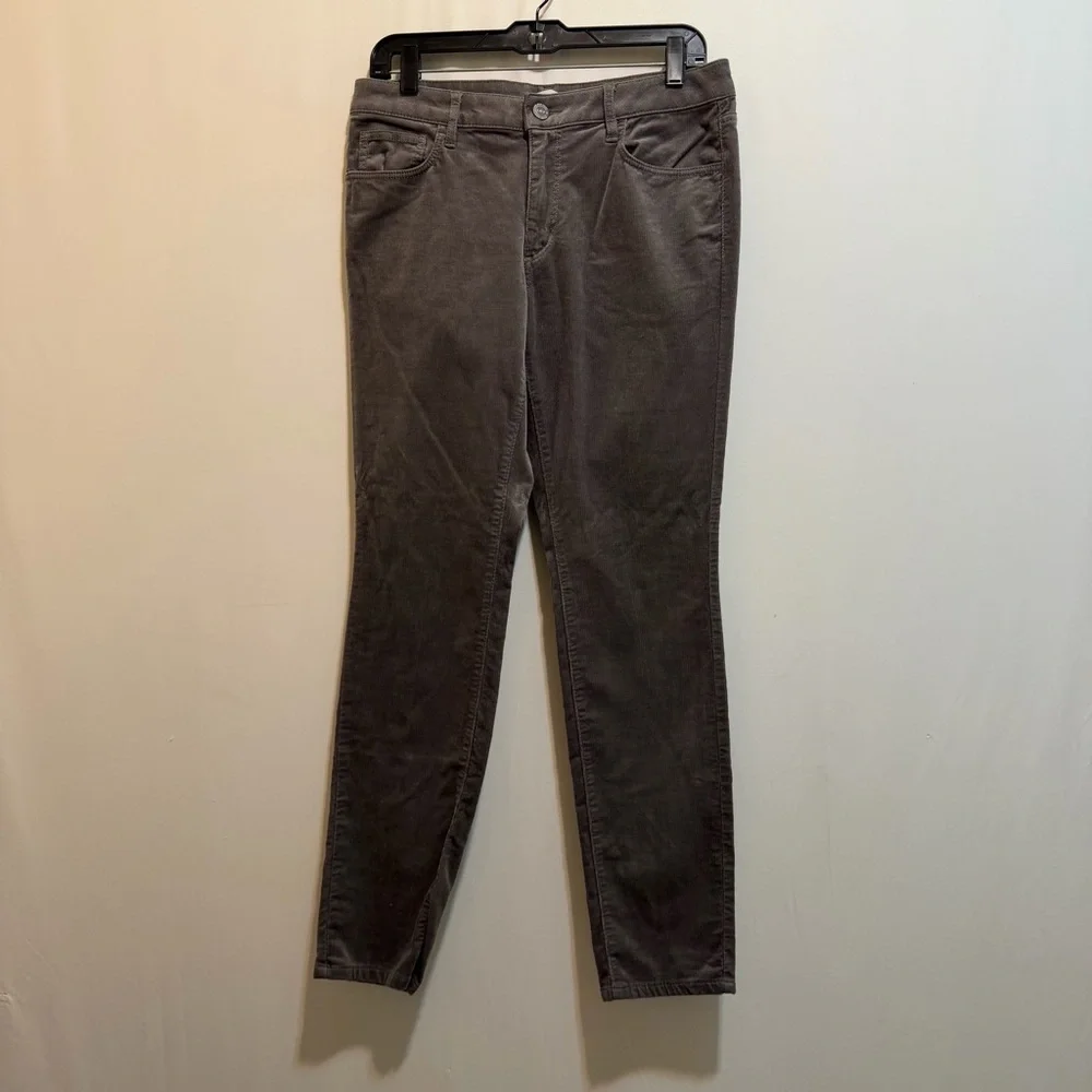LOFT Women's Corduroy Straight Leg Jeans - Gray - Picture 1 of 9